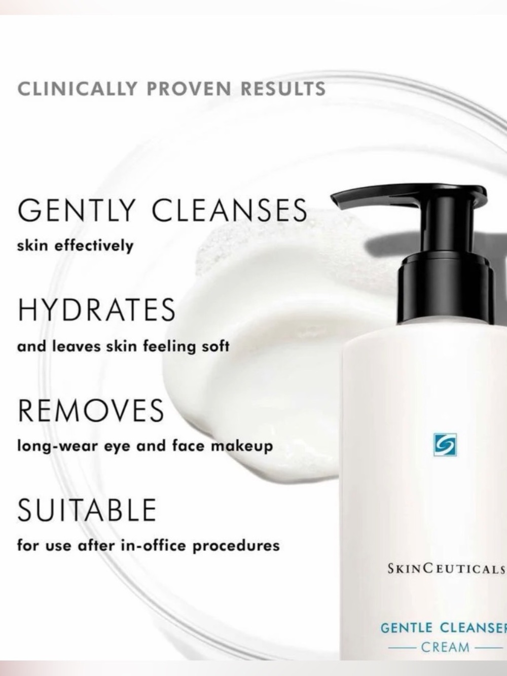 Skinceuticals Gentle Cleanser Cream 6.4 oz + Biocellulose Masque & Bag New - Picture 3 of 4